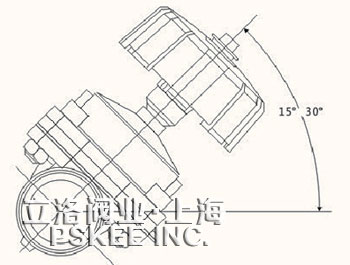 卫生级盖米隔膜阀安装示意图