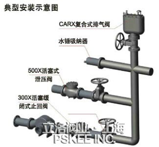 CARX复合式排气阀安装示意图