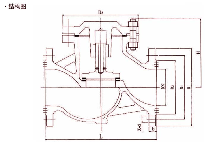 止回阀结构图