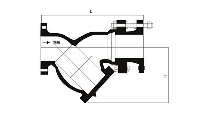 Y型拉杆伸缩过滤器结构图