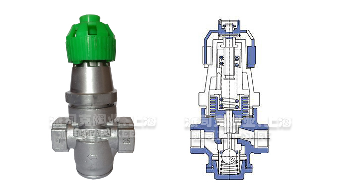 内螺纹蒸汽减压阀结构图