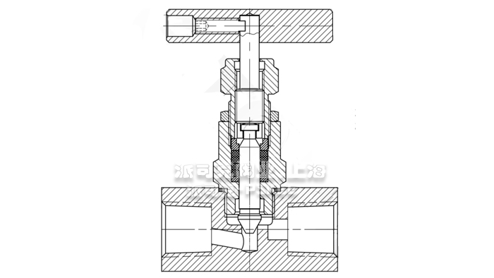 美标内螺纹针型阀结构图